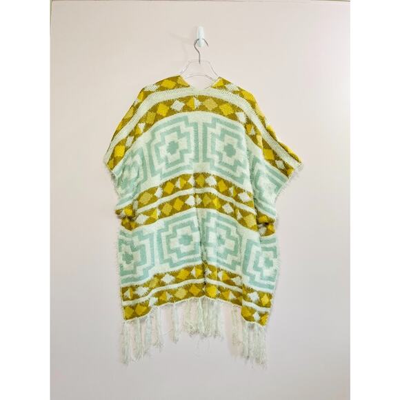 Free People Boho Diamondback Cozy Kimono One Size - Picture 4 of 9